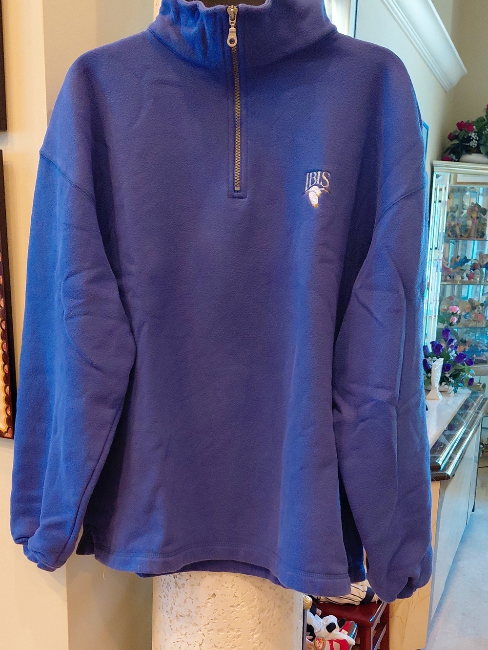 Signature Royal Blue Quarter-Zip Pullover Sweater